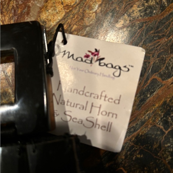 Mad Bags Horn and Shell Small Evening Bag Purse - Picture 4 of 6